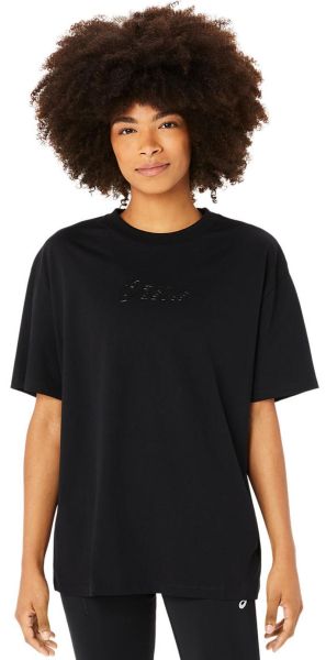Tenisa T-krekls sievietēm Asics Logo T-Shirt - performance black