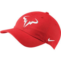 Tennisemüts Nike Rafa U Aerobill H86 Cap - chile red/white