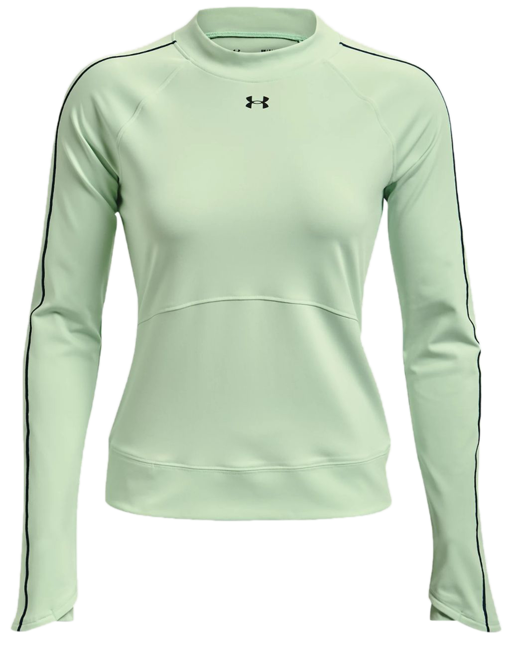 Women's long sleeve T-shirt Under Armour Rush ColdGear Core Top W - aqua  foam/white, Tennis Zone