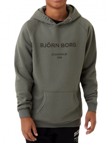 Fiú pulóver Björn Borg Borg Hoodie - castor grey