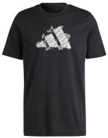 Herren Tennis-T-Shirt Adidas Tennis Logo Slam Graphic T-Shirt - black