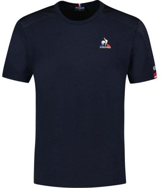Teniso marškinėliai vyrams Le Coq Sportif Tennis Replica Tee SS No.2 22 M - sky captain