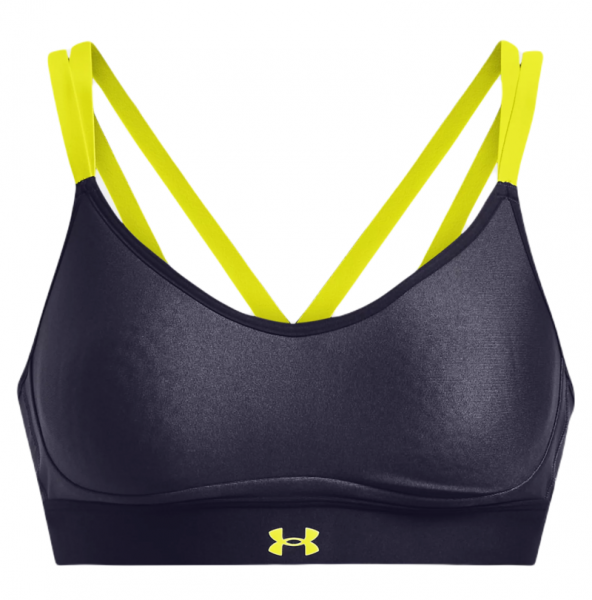Women's bra Under Armour Women's UA Infinity Low Strappy Sports Bra - tempered steel/midnight navy