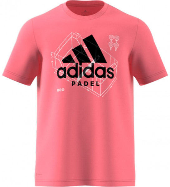  Adidas Spring Padel T-Shirt M - pink