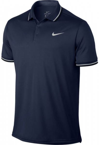  Nike Court Dry Polo Solid PQ - midnight navy/white
