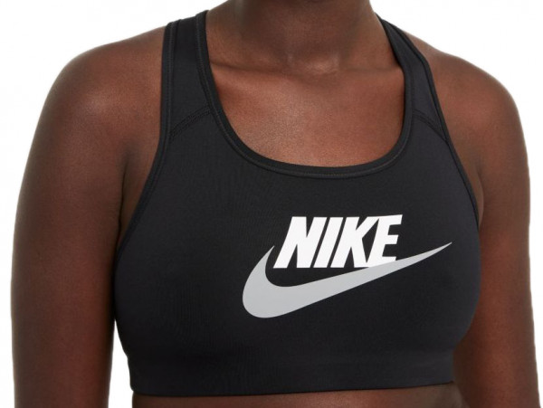 Soutien-gorge Nike Medium-Support Graphic Sports Bra W - black/white/particle grey