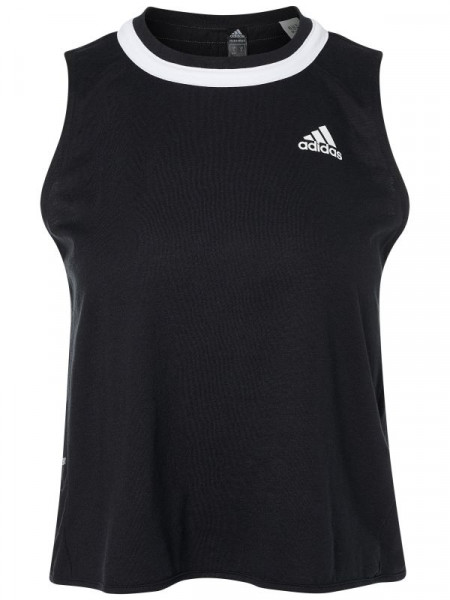 Women's top Adidas Club Knotted Tank W - black/white