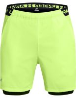 Shorts de tennis pour hommes Under Armour Vanish Woven 2-in-1 - Vert