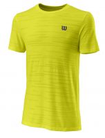 Herren Tennis-T-Shirt Wilson Koas Rapide Seamiless Crew II M - sulphur spring