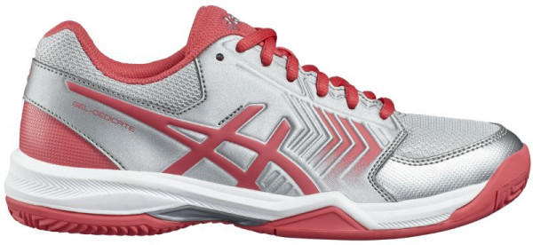  Asics Gel-Dedicate 5 Clay - silver/rouge red/white