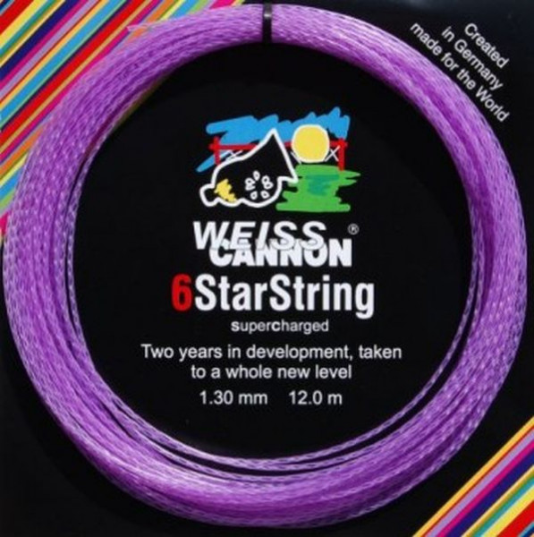 Tennis String Weiss Cannon 6StarString (12 m) - violet