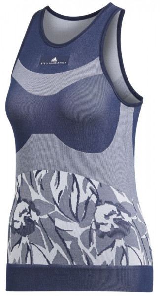 Débardeurs de tennis pour femmes Adidas by Stella McCartney Seamless Tank - night indigo