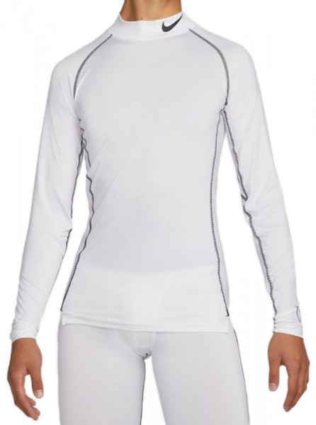 Vêtements de compression Nike Pro Dri-Fit Tight LS Mock M - white/black/black