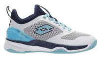 Damskie buty tenisowe Lotto Mirage 200 Clay W - all white/blue radia