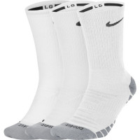 Tennisesokid  Nike Dry Cushioned Quarter 3P - white