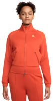 Damen Tennissweatshirt Nike Court Heritage Jacket FZ - Orange