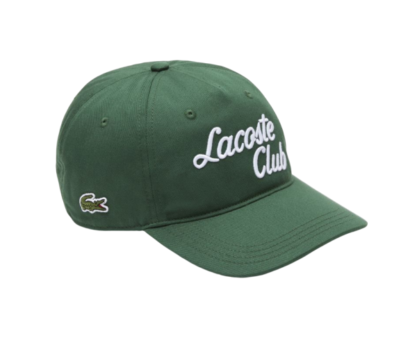 Czapka tenisowa Lacoste Sport Roland Garros Edition Twill Cap - green