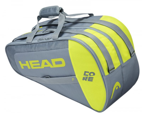 Чанта за падел Head Core Padel Combi - grey/neon yellow