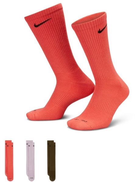 Calcetines de tenis  Nike Everyday Plus Cushioned Training Crew Socks 3P - multicolor