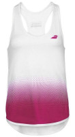 Damen Tennistop Babolat Compete Tank Top Women - white/vivacious red