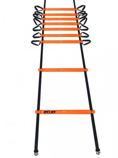 Teniso kopetėlės Pro's Pro Agility Ladder (4 m) - orange