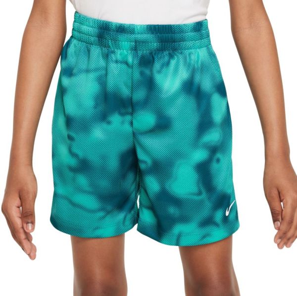 Nike Dri Fit Multi Printed Training Shorts Turquoise