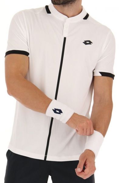 Herren Tennispoloshirt Lotto Top IV Polo - bright white/all black
