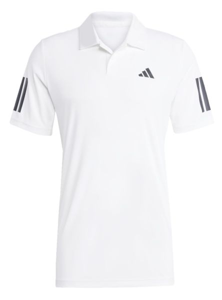 Men's Polo T-shirt Adidas Club Tennis 3-stripes - White