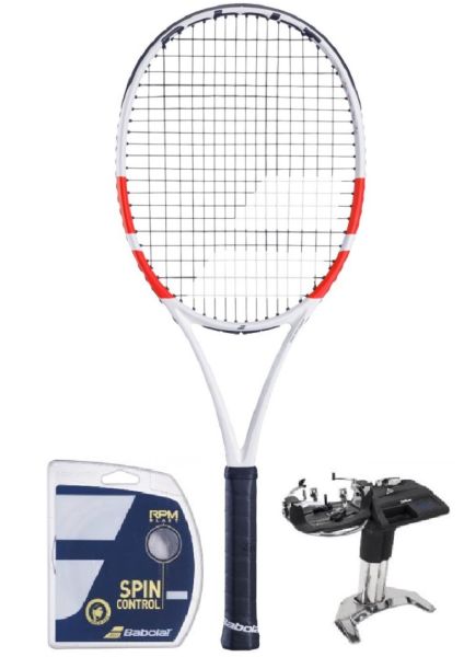 Racchetta Tennis Babolat Pure Strike 100 16/20 + corda + servizio di racchetta