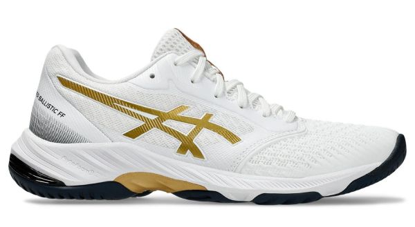 Chaussures de badminton/squash pour femmes Asics Netburner Ballistic FF 3 - Blanc