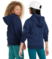 Dječji sportski pulover Nike Club Fleece Full-Zip Hoodie - midnight navy/white Dječji sportski pulover Nike Club Fleece Full-Zip Hoodie - midnight navy/white