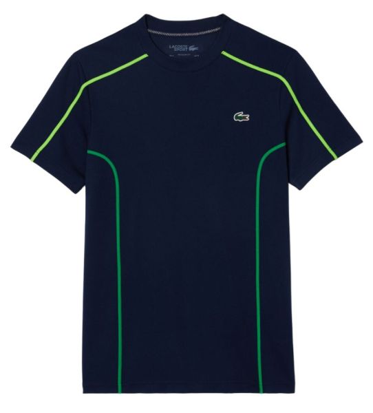 Muška majica Lacoste Ultra-Dry Pique Tennis - Plavi