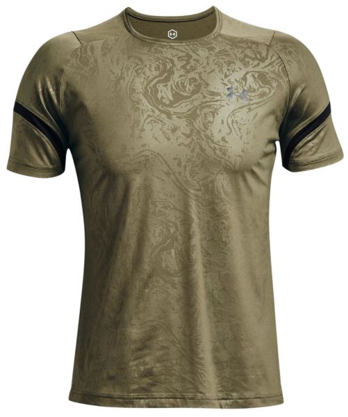 Under Armour Men's Rush 2.0 Emboss Short Sleeve - tent/baroque green