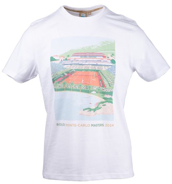 T-krekls vīriešiem Monte-Carlo Rolex Masters Affiche T-Shirt - white
