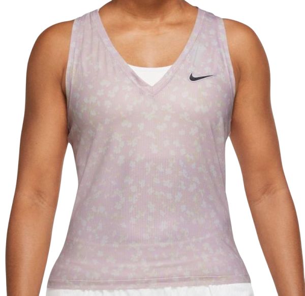 Dámský tenisový top Nike Court Dri-Fit Victory Tank Printed W - regal pink/black