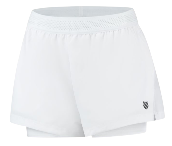 Shorts de tenis para mujer K-Swiss Tac Hypercourt Short 5 - white