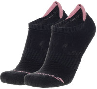 Tennisesokid  Babolat Invisible 2 Pairs Pack Socks Women - black/geranium pink
