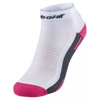 Čarape za tenis Babolat Padel Quarter Socks 1P - white/roseberry