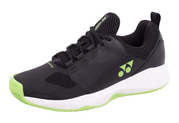 Chaussures de tennis pour hommes Yonex Power Cushion Lumio 4 - black/lime green