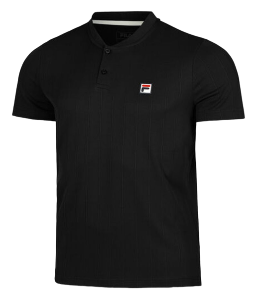 Polo da tennis da uomo Fila Addison - Nero