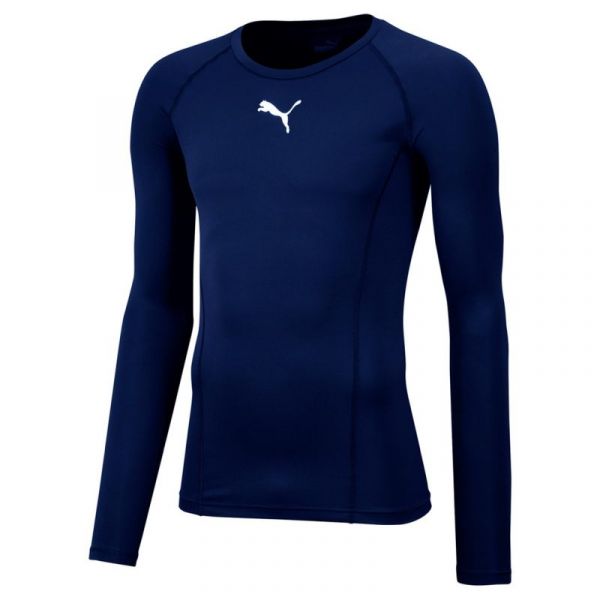 Męski T-Shirt tenisowy Puma Liga Baselayer Tee LS - navy blue