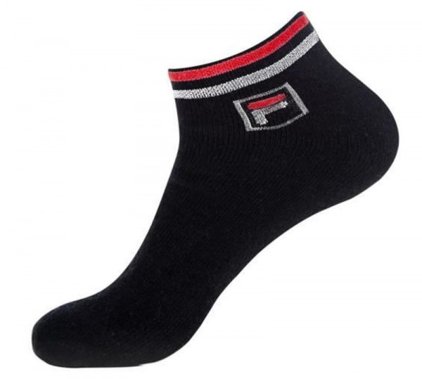 Чорапи Fila Calza Quarter Socks 2P - black