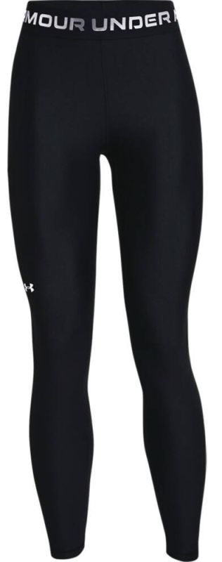 Women's leggings Under Armour Women's HeatGear Armour Wordmark Waistband  Full-Length Leggings - black, Tennis Zone