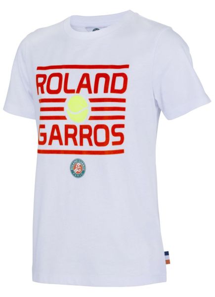Poiste T-särk Roland Garros 2024 T-Shirt - Valge