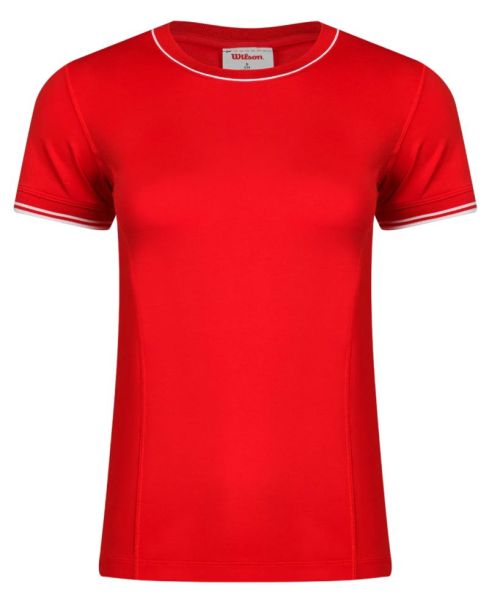 Damen T-Shirt Wilson Team Seamless T-Shirt - infrared