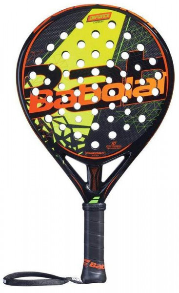 Padel racket Babolat Defiance Carbon - black/fluo yellow