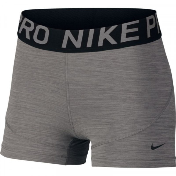 Nike Pro Women's 3in Training Shorts - gunsmoke/htr/black/black