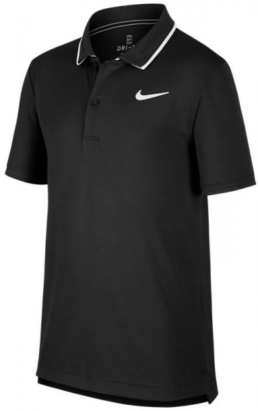 Marškinėliai berniukams Nike Court B Dry Polo Team - black/white