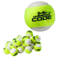 Piłki tenisowe Balls Unlimited Code Green 60B - yellow/white