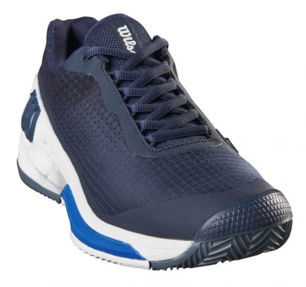 Vīriešiem tenisa apavi Wilson Rush Pro 4.0 Clay - navy blazer/white/lapis blue